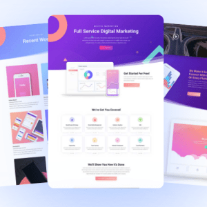 Web Landing page.
